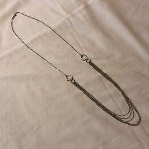 BANANA REPUBLIC Long silver necklace